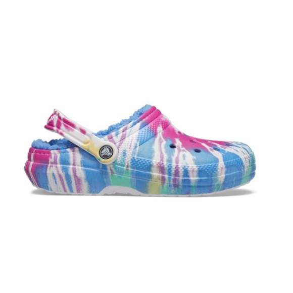 Crocs Classic Lined Tie-Dye Clog Mens Size 9 - Women Size 11 - Picture 4 of 6